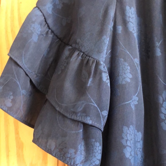 50 % OFF SALE! NWT Chelsea & Violet blue floral silk feeling party dress - Picture 4 of 8